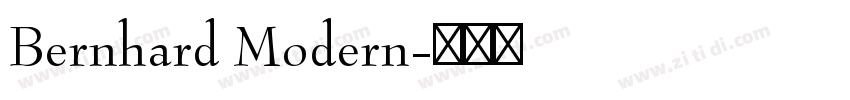 Bernhard Modern字体转换